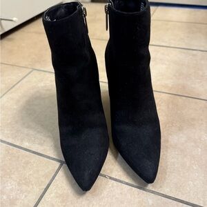 JustFab Sleek Black Ankle Booties